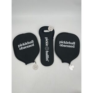 Pickleball Obsessed Racket Cover Paddle Cases‎ And Pickleball Ball Sleeve